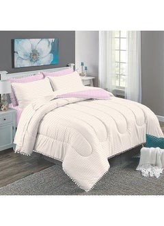 اشتري Frida Super King-Sized Comforter Set, Pink - 240x260 cm في الامارات