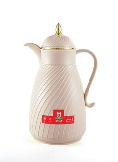 Buy Plastic Coffee & Tea Flask 1 Liter Pink/Gold in Saudi Arabia