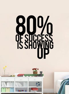 Buy 80 Percent of Success Gym Quote Wall Decal - Wall Arts Home Décor - Wall Sticker, 60x70 cm by Spoil Your Wall in UAE