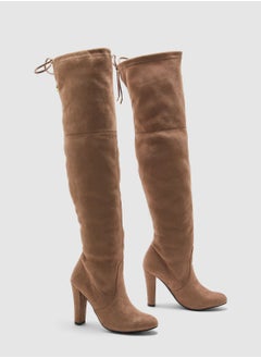 اشتري Gorgeous Block Heel Knee Boot في الامارات