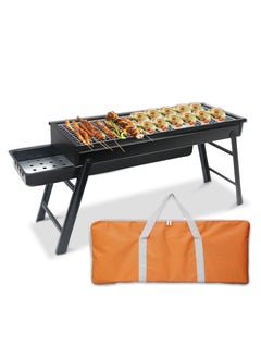 Buy Collapsible Barbecue Grill,Camping picnic Grill,collapsible portable barbecue kit,comes with organizer for house parties,outdoor cooking,picnics and camping 23.62 x 8.66 x 13 inches in UAE