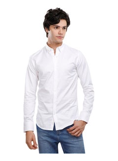 اشتري Coup Slim Fit Basic Shirt For Men Color OffWhite في مصر