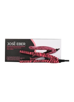 اشتري Mini Portable Flat Iron, Ceramic Tourmaline Hair Straightener For Travel, Short Hair Styling, Dual Voltage - Fast Heat Up Mini Flat Iron Pink Zebra في الامارات