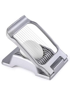 Buy Egg Slicer, Egg Slicer for Hard Boiled Eggs, Stainless Steel Wire Egg Slicer, Heavy Duty Aluminium Egg Cutter Dishwasher Safe for Egg Strawberry Soft Fruit, Silver in Saudi Arabia