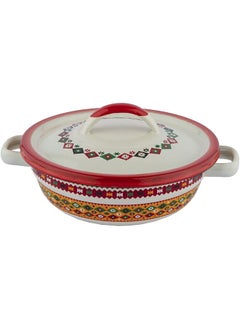 Buy Enamelware Iron Date Bowl Badia Design Size 16Cm Color Multicolor in Saudi Arabia