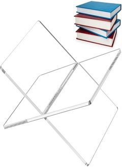 Buy Acrylic Book Stand, Functional Clear Extra Thick Acrylic Book Display Stand, Book Stand for Reading, Book Holder for Open and Closed Books in Saudi Arabia