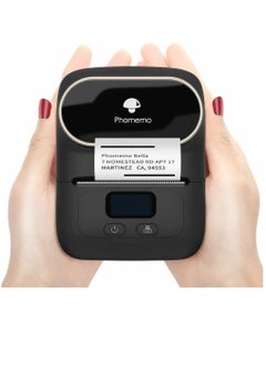 Buy M110 Label Printer Portable Bluetooth Thermal Mini Label Maker Printer Apply to Labeling Compatible with Android & iOS System With 1 40×30mm Label Black in UAE