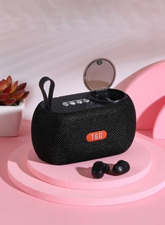 اشتري 2 In 1 Wireless Mini Portable Speaker with Earbuds في السعودية
