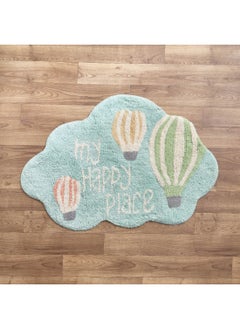 Buy Playland My Happy Place Shaped Cotton Tufted Rug 90 x 60 cm in Saudi Arabia