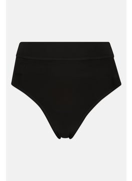 Buy Women Brand Logo Bikini Bottom, Black in UAE