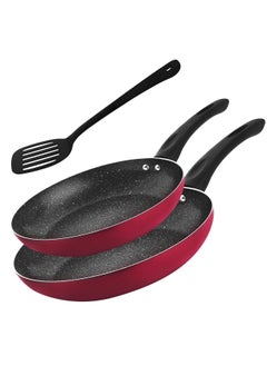 Buy Non Stick Frypan Cookware Set 22Cm & 26Cm With Turner in UAE