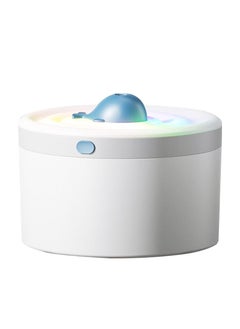 Buy 2-Speeds Air Humidifier With Colour Changing Lights 1.5L 2W White in UAE