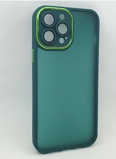 اشتري IPhone 12 Pro Max Case Full Protection Cover With Glass Lens Protection - Green في مصر