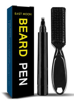 Buy Beard Pencil Filler for Men, Long Lasting Beard Filling Pen Kit with Brush and Beard Styling Comb Tool Creates Natural Looking Beard, Moustache and Eyebrows in Saudi Arabia