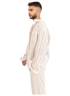 اشتري Stripe Linen Shirt في مصر