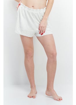 اشتري Women Pull On Heather Sleepwear Short, Off White في الامارات