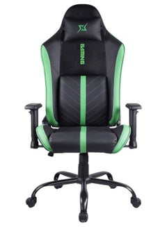 اشتري كرسي مكتب مريح للألعاب، نظام استرخاء بزاوية 180 درجة، مسند ذراع قابل للتعديل ثنائي الأبعاد مع مسند ظهر ثلاثي التروس، أخضر في الامارات