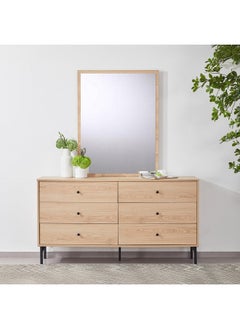 Buy Charleston 6-Drawer Master Dresser 39 x 81.9 x 152 cm in Saudi Arabia