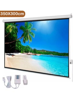 Buy Electric Screen Projector with Remote Control 350x300cm in Saudi Arabia