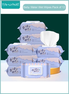 Buy Water Baby Wipes 99% Water Based Wipes Unscented and Hypoallergenic for Sensitive Skin 960 Count 12 packs in UAE