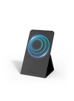 اشتري Magnetic Wireless Charger 15W with Folding Stand, Black في الامارات