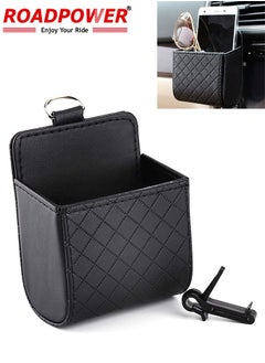 اشتري Universal Car Air Vent Organizer Box Storage Bag Black في الامارات