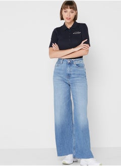 Buy High Waist Straight Jeans in UAE