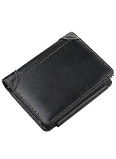 Buy Mens RFID Blocking Bifold Wallet Soft Genuine Leather Brown Western  Secure and Durable Extra Capacity Billfold with 11 Credit Cards Flip Up in Saudi Arabia