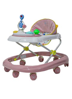 Buy Baby Walker Adjustable with Toys & Music 8 Wheels in Saudi Arabia