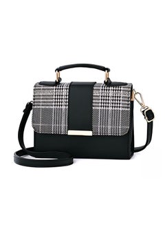 اشتري Women's Versatile Contrasting Plaid Shoulder Bag, Ladies PU Leather Crossbody Bag Side Bag Carry Bag, Daily Commuting Large-capacity Handbag Tote Bags Clutch Bag Satchel Bags for Girls/Students في الامارات