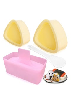 Buy Onigiri Mold Set -3 Pack Rice Mold Maker Kit for Kids' Lunch, Bento, and Home DIY - Classic Triangle Rice Ball Maker Sushi Mold in UAE