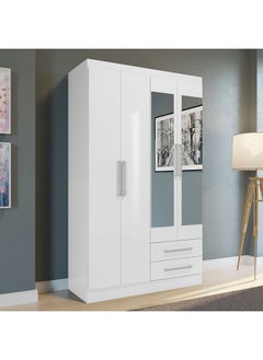 اشتري Londrina 4-Door 2-Drawer Young Wardrobe With 2 Mirrors 45 x 182 x 108 cm في الامارات