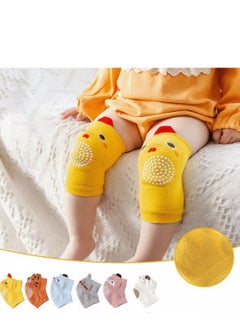 Buy 6 Pairs Baby Kneepads Crawling Anti Slip Knee Breathable High Elastic Sponge Kneepads for Baby, Multicolor in Saudi Arabia