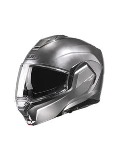 اشتري HJC i100 Solid Hyper Silver Helmet في الامارات