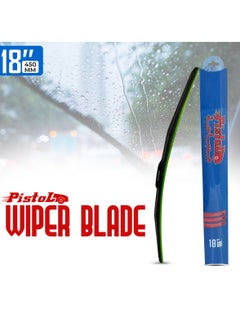 Buy Premium Look Universal Dual Steel Tension Construction Corrosion Resistant, Car Wiper Blade Windshield Wiper 18" in Saudi Arabia