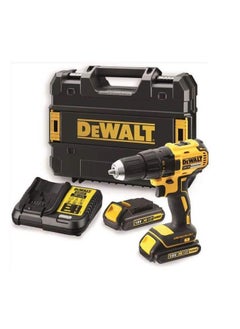 Buy DEWALT 18V 13mm Compact Hammer Drill Driver, Brushless Motor, 2 x 1.5Ah Lithium-ion batteries, charger and kit box in UAE