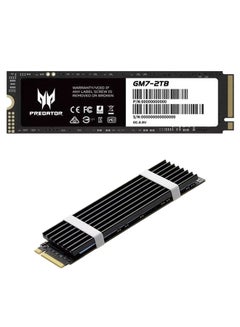 Buy 2TB 7200MB/s SSD PCIe NVMe Gen4 M.2 2280, Internal Solid State Drives, Compatible with PS5, Desktop computer, Laptop, Including Heatsink, Disassembly Tools and Installation Instructions in Saudi Arabia
