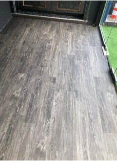 Buy 5.2mm Wooden Dark Grey colours SPC Click Lock + IXPE Back Pad 9pcs / 1.97sqm Planks Floor Tiles | UK Trademark in UAE