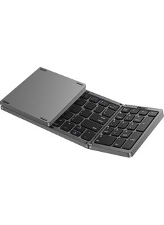 Buy Foldable Bluetooth Keyboard Folding Wireless Keyboard with Number Pad Multi-Device and Rechargeable Keyboard for iPad iPhone Android Windows Laptop Desktop Tablet and PC in UAE