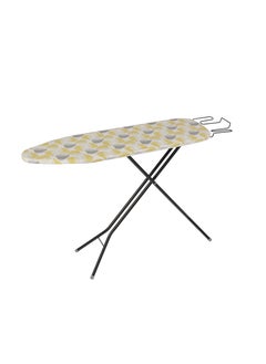 اشتري Royalford Mesh Top Ironing Board  RF12002 Heat Resistant Cotton Cover with Foam Pads and Adjustable Height Mechanism Foldable and Easy to Store Non-Slip Legs, Iron Rest and an Attached Cloth Rack| في الامارات