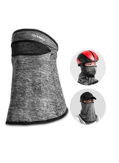 Buy Balaclava Face Mask  ,Uv Protection Full Face Sunscreen Mask for Motorcycle Cycling,  Ice Silk Polyester Breathable Sunscreen Shawl Face Covering, Lightweight Sports Protection Cover (Black) in Saudi Arabia