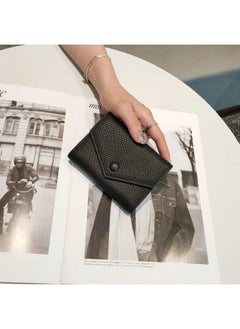 اشتري Trendy New Genuine Leather Envelope Wallet Portable Mobile Phone Bag Integrated Handbag Multi-card Wallet Ultra-thin Wrist Bag في السعودية