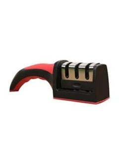 اشتري Red-Black Diamond Ceramic Coating 3-Stage Steel Chef Knife Sharpener في مصر