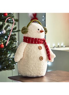 Buy Blovec Decorative Snowman with Earmuffs 20 x 40 x 8 cm in UAE