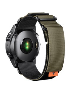 Buy Compatible with Fenix 7X Fenix 6X Fenix 5X 26MM Nylon Strap Replacement for Fenix 5X Plus Fenix 6X Pro,Fenix 3 Fenix 3 HR,Descent Mk1 Mk2 Mk2i,D2 Delta PX,tactix Delta,Enduro,Enduro 2 Smartwatches in UAE