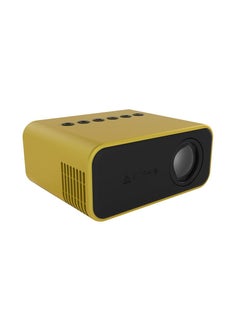 Buy Multifunction Mini LED Projector with Remote Control YT500 Yellow in Saudi Arabia