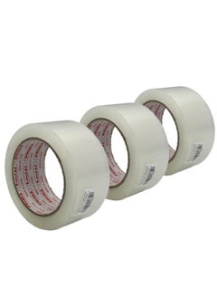 Buy Pack Of 3 Piece Packaging Tape Clear 48mm Width And 100 Yards Long Each in Saudi Arabia