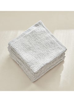 Buy Cloud Touch 6-Piece Zero Twist Cotton Face Cloth Set 30x30 cm in UAE