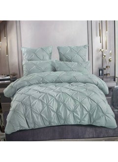 Buy COMFY 6 PC NEW COLLECTION PREMIUM QUALITY COTTON DESIGNER COMFORTER SET GREEN in UAE