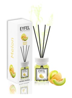 Buy EYFEL Melon Reed Diffuser Set – 120ML Home Fragrance with Elegant Oil Diffuser Sticks | Perfect for Bathrooms and Living Spaces in UAE